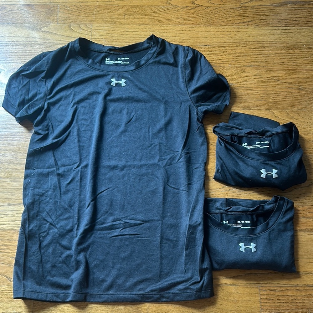 Under Armour 3 Pack - Black Short Sleeve Performance Tee